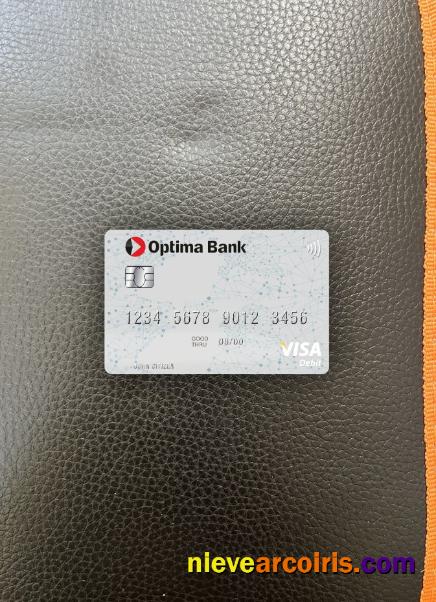 Kyrgyzstan Optima Bank visa debit card photolook